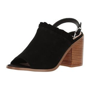 Sbicca - Frilly Heeled Sandal - Black - Size 9M